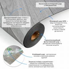 Самоклеящаяся напольная виниловая плитка в рулоне Sticker wall 3000х585х1,5мм SW-00003286