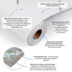 Самоклеящаяся напольная виниловая плитка в рулоне Sticker wall 3000х600х1,5мм SW-00003279