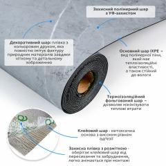 Самоклеящаяся напольная виниловая плитка в рулоне Sticker wall 3000х600х1,5мм SW-00003280