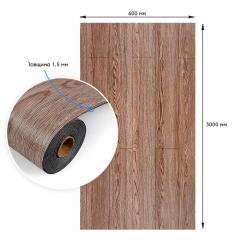 Самоклеящаяся напольная виниловая плитка в рулоне Sticker wall 3000х600х1,5мм SW-00003281