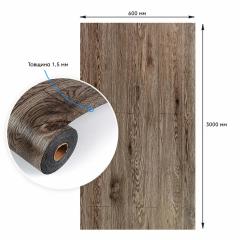 Самоклеящаяся напольная виниловая плитка в рулоне Sticker wall 3000х600х1,5мм SW-00003285