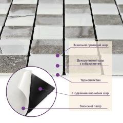 Самоклеящаяся PET мозаика Sticker wall 30*30см*4мм (D) SW-00002449