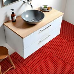 Самоклеящаяся плитка под ковролин Sticker wall бургунди 600*600*4,5MM (D) SW-00002487