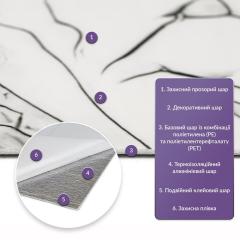 Самоклеящаяся стеновая PET плитка в рулоне Sticker wall 1200х3000х2мм SW-00002665