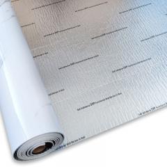 Самоклеящаяся виниловая плитка в рулоне Sticker wall белый мрамор с прожилками 3000х600х2мм SW-00001285