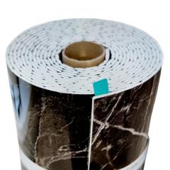 Самоклеящаяся виниловая плитка в рулоне Sticker wall черный мрамор 3000х600х2мм SW-00001289