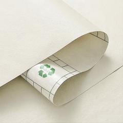 Self-adhesive eco-leather in a roll Sticker wall 1.37*1m*0.5mm BEIGE WHITE (D) SW-00001348