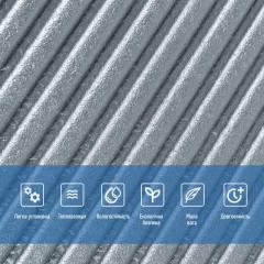 Самоклеющаяся 3D панель Sticker wall 500х500х5мм Бамбук Серый SW-00002878