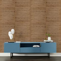 Самоклеющаяся 3D панель Sticker wall 500х500х5мм Бамбук темный Дуб SW-00002886