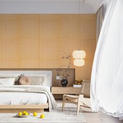 Самоклеющаяся 3D панель Sticker wall 500х500х5мм Бамбук Желто-песочный SW-00002879