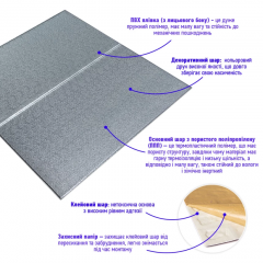 Самоклеющаяся 3D панель Sticker wall 680х700х4мм Серебряный квадрат SW-00003257