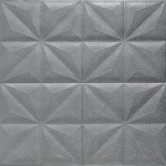 Самоклеющаяся 3D панель Sticker wall 695х695х4мм Серебряный бриллиант SW-00003304