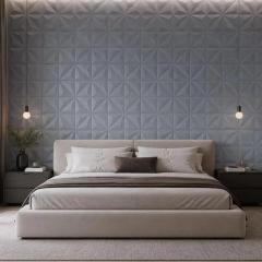 Самоклеющаяся 3D панель Sticker wall 695х695х4мм Серебряный бриллиант SW-00003304