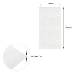 Самоклеющаяся 3D панель Sticker wall под белый кирпич в рулоне 3080x700x3мм SW-00001393