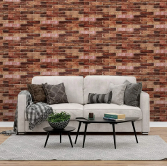 Самоклеюча 3D панель Sticker wall під коричневу цеглу катеринослав 3080х700х3мм SW-00001768