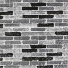 Самоклеюча 3D панель Sticker wall під сіру цеглу катеринослав 700х770х3мм SW-00001147