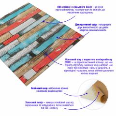 Самоклеюча 3D панель Sticker wall рожеве дерево 700x700x5мм SW-00000172