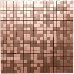 Самоклеющаяся алюминьевая плитка Sticker wall медная мозаика SW-00001157