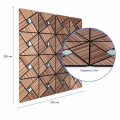 Самоклеюча алюмінієва плитка Sticker wall 300х300х3мм SW-00001927 (D)