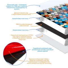 Самоклеющаяся алюминиевая плитка Sticker wall 300х300х3мм SW-00001932 (D)