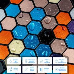 Самоклеющаяся алюминиевая плитка Sticker wall 300х300х3мм SW-00001932 (D)