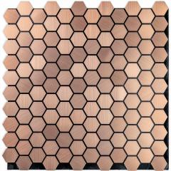 Self-adhesive aluminum tile Sticker wall gold honeycomb 300x300x3mm SW-00001924