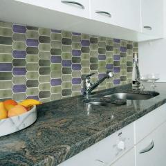 Самоклеющаяся полиуретановая плитка Sticker wall серо-фиолетовая мозаика SW-00001194