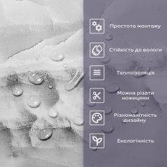 Self-adhesive PET wall tiles in a roll Sticker wall SW-00001700