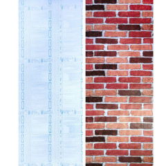 Самоклеющиеся пленка Sticker wall Бордовый кирпич KN-M0018-1