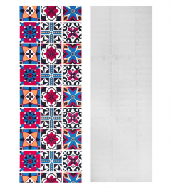 Самоклеющиеся пленка Sticker wall на бумажной основе винтажная бордовая мозаика MM-3188-6