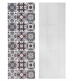Самоклеющиеся пленка Sticker wall на бумажной основе винтажная коричневая мозаика MM-3194-2