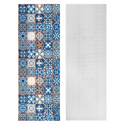 Самоклеющиеся пленка Sticker wall на бумажной основе винтажная синяя мозаика MM-3152 SW-00000787