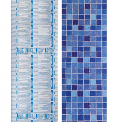 Самоклеющиеся пленка Sticker wall Синяя мозаика 10366