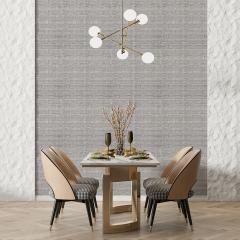 Самоклеюча 3D панель Sticker wall 183 Сіра смужка SW-00000488