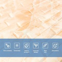 Самоклеющиеся 3D панель Sticker wall 39 Желтый мрамор SW-00000563