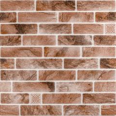 Самоклеюча 3D панель Sticker wall 670х680х4мм клінкер піщано-коричневий (D) SW-00002004