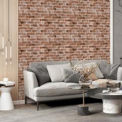 Самоклеющиеся 3D панель Sticker wall 670х680х4мм клинкер песчано-коричневый (D) SW-00002004