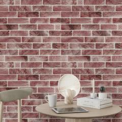 Самоклеющиеся 3D панель Sticker wall 680х680х4мм клинкер розовая глина (D) SW-00002005