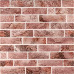 Wall panel 3D Sticker wall 700*770cm*4mm clinker pink clay (D) SW-00002005