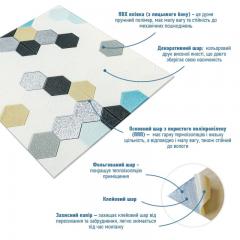 Самоклеющиеся 3D панель Sticker wall 700х700х4мм мозаика серо-голубая (D) SW-00002014