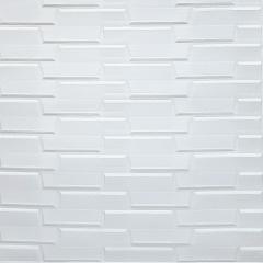 Самоклеюча 3D панель Sticker wall біла кладка SW-00001335