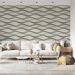 Самоклеюча 3D панель Sticker wall Білі хвилі 195 SW-00000767