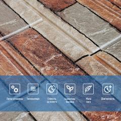 Самоклеюча 3D панель Sticker wall Катеринославський 340 Коричневий піщаник SW-00000531