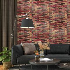 Самоклеюча 3D панель Sticker wall Катеринославський червоно-чорний Id 47 SW-00000026