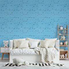 Самоклеюча 3D панель Sticker wall блакитні зірки 321 SW-00001342