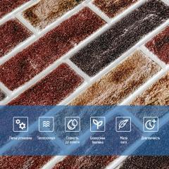 Самоклеюча 3D панель Sticker wall цегла клінкер бежева 417 SW-00001183