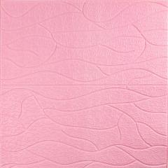 Самоклеюча 3D панель Sticker wall Pink 700*700*6мм (D) SW-00001950
