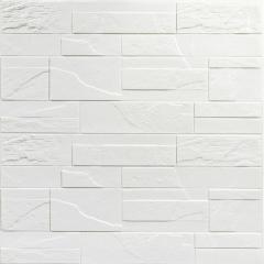 Самоклеющиеся 3D панель Sticker wall под камень 180 Белый битый кирпич SW-00000426