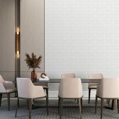 Самоклеюча 3D панель Sticker wall під цеглу Білий матовий 700x770x5мм SW-00000587