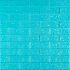 Self-adhesive 3D panel Sticker wall brick effect Turquoise 700x770x3mm SW-00000573